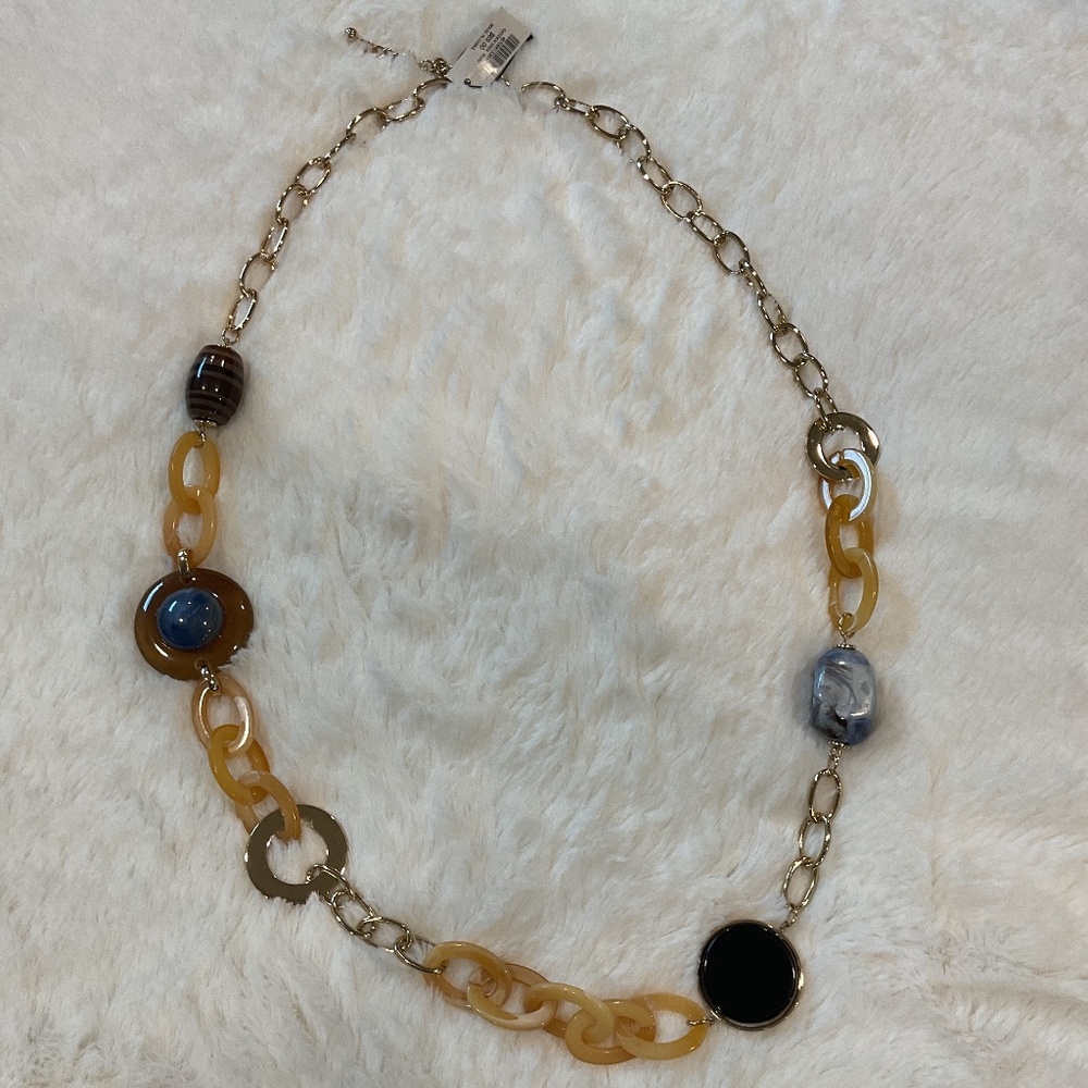 Chico’s Cayden Single Strand 39” Gold Necklace